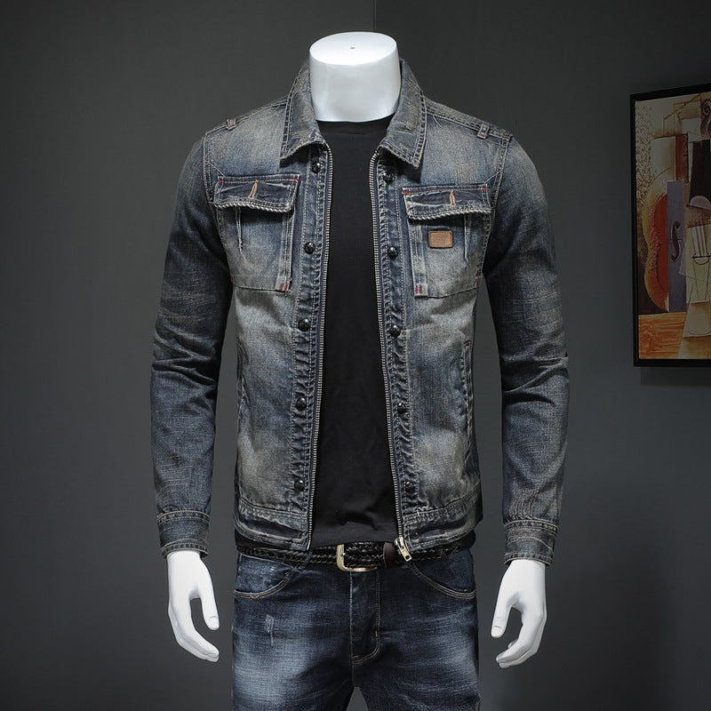 Veste en Jean coupe étroite